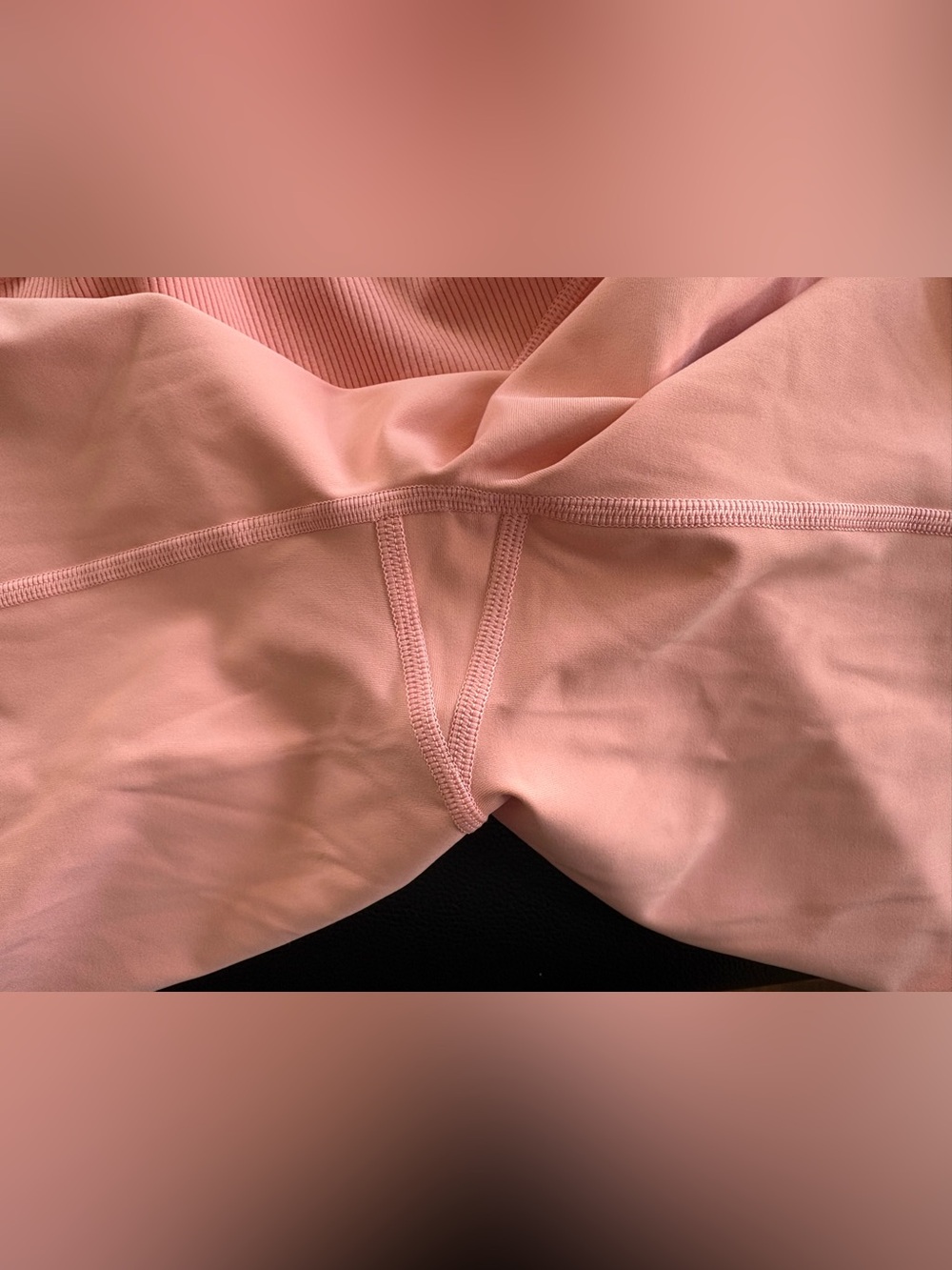 XL Aerie Like NEW Peach High-Waisted Biker Shorts - Picture 3 of 5